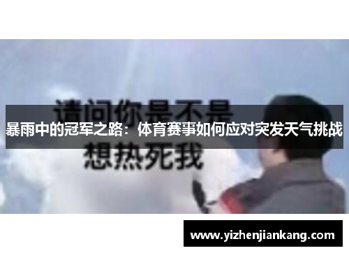 暴雨中的冠军之路：体育赛事如何应对突发天气挑战
